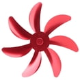 thumbnail image 4 of Ventilador de estufa con aspas de aleación de aluminio, 7 aspas, fácil instalación, universal, repuesto para ventilador de chimenea, color rojo, 4 of 14