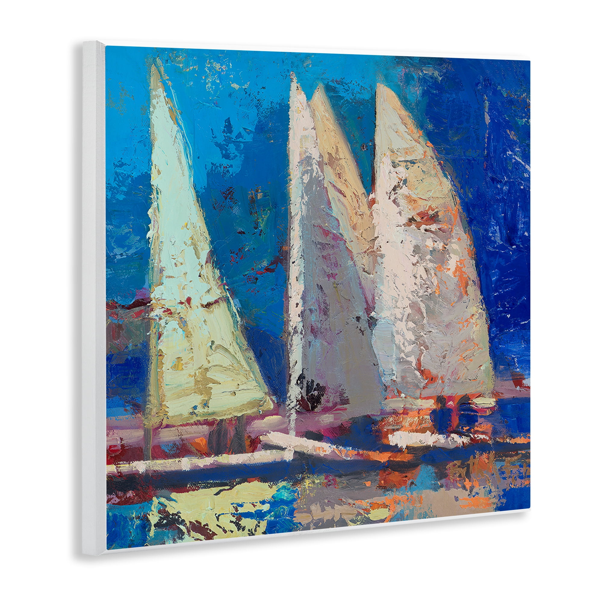 Stupell Industries A Strong Wind Sailboats Wall Plaque Art, design by Beth A. Forst