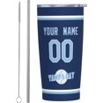 thumbnail image 2 of Tampa Cup Insulated Tumbler with Straw Custom Any Name & Number 20 oz Gifts for Men Women, 2 of 7