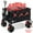 Black, variant on Sekey 550LBS Collapsible Foldable Wagon 300L Weight Capacity Beach Heavy Duty Folding Utility Garden Wagon Cart with All-Terrain Wheels, Drink Holder for Shopping Camping Grocery Sport Outdoor. Black