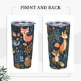 thumbnail image 6 of Forest Fox 20 oz Tumbler with Lids and Straws Stainless Steel Vacuum Coffee Mug for Car Home Office Outdoor Travel, 6 of 7