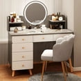thumbnail image 4 of Storage Chair Dressing Table Lacquer Organizer Toilet Dressing Table Vanity Sofas Living Room Meuble De Chambre Home Furniture My Lux Decor Round, 4 of 28