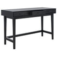 thumbnail image 3 of SAFAVIEH Hawthorn Solid Retro 3 Drawer Writing Desk, Black, 3 of 15