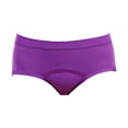 thumbnail image 4 of AWZXDE Women Menstrual Cycle Panties Side Leakproof Lengthened Triangle Comfortable Solid Color Sanitary Underwear Womens Underwear Purple, 4 of 4