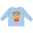 thumbnail image 3 of Inktastic I'm Just Here for the French Fries Boys or Girls Long Sleeve Toddler T-Shirt, 3 of 5