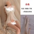 thumbnail image 1 of PP Sexy Bretelles Pyjamas Lingerie Uniforme Femme Tentation Creuse Volants Transparent Hot Suit 6228, 1 of 1