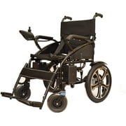 ARTEMIS Fold & Travel Lightweight Electric Wheelchair Motor Motorized Wheelchairs Power Wheel Chair Aviation Travel Safe Heavy Duty (Black)
