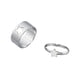 thumbnail image 2 of Fashion Hollow Aumeros conjuntos para mujeres mujeres, abierto ajustable de compromiso, regalos de cumpleaños de joyería p Plata estrella Fernando Anillos a juego, 2 of 7