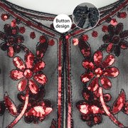 Elegant 1920s Flapper Shawl – Sequin & Beaded Floral Wrap for Evening Dresses, Parties, Weddings & Formal Events