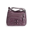 thumbnail image 2 of Deago Crossbody Bags for Women Pocketbooks Soft PU Leather Purses and Handbags Multi Pocket Shoulder Bag (Purple), 2 of 9