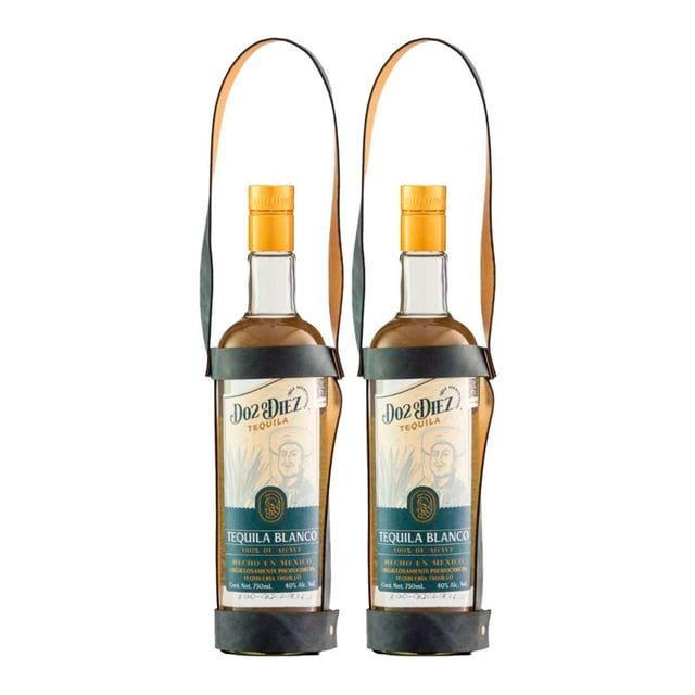 Duo Tequila Dos o Diez Bco 'Don Silverio' con Correa 750 Ml Tequila Blanco