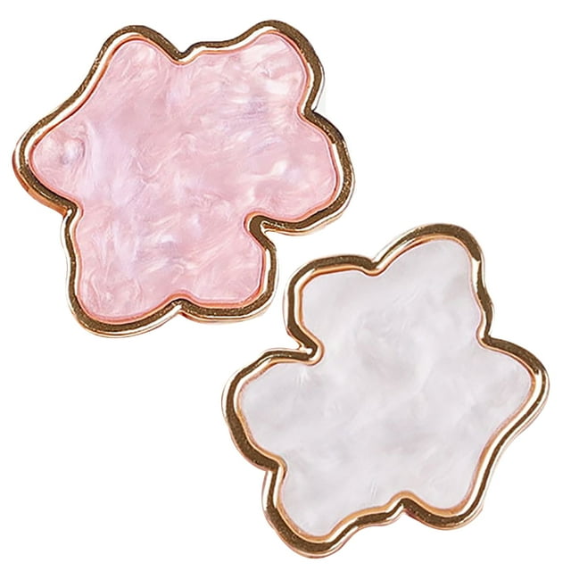 2PCS Nail Ring Palettes Shell Irregular Nail Color Palettes Nail Polish Palettes