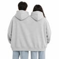 thumbnail image 5 of Lsupdaol Two Person Couples Hoodie Matching Sweatshirts Christmas Gift Grey, 5 of 6