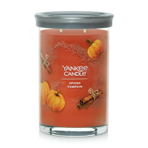 Yankee Candle Signature Large 2-Wick Candle, Spiced Pumpkin, 20 oz