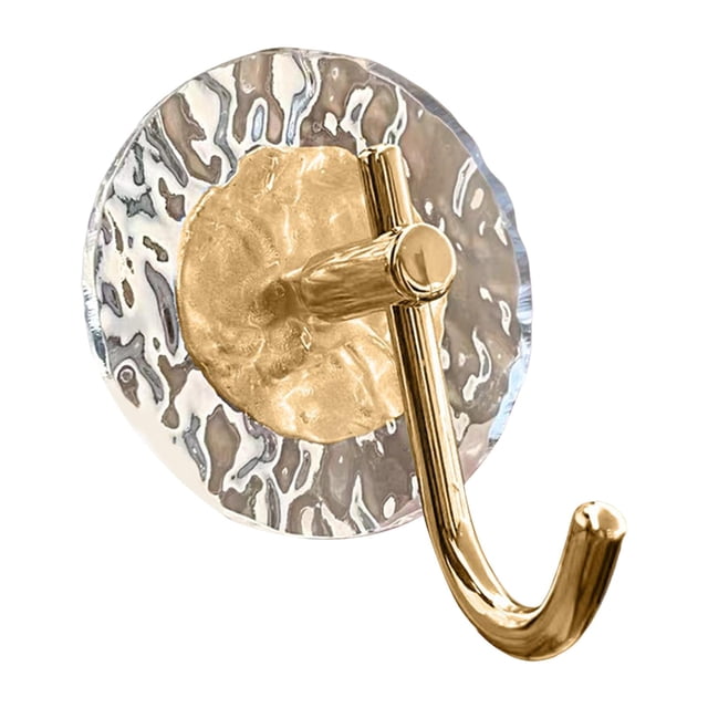 Ganchos para toallas Gloria Ganchos de acrílico decorativos alta resistencia Gancho de pared Dorado