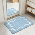 thumbnail image 6 of Bow Knot Bath Mat, Soft Absorbent Artificial Rug for Bathroom Floor, Non-Slip Bedroom Home Decor Entryway Mat, Indoor Living Room Display Enhancement, 15.75" x 23.62", KTFgvq, 6 of 7