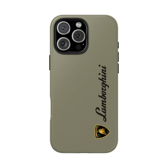 iPhone Tough Case - Lamborghini Huracan Olive Green Inspired Design Exotic - iPhone 16 Pro Max
