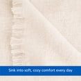 thumbnail image 3 of Mainstays Melange Oversized Couch Throw Blanket, Almond Biscuit, 50 x 72 in, 3 of 5