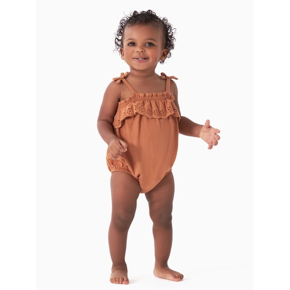 Modern Moments by Gerber Baby Girl Bubble Romper, Sizes 0 Month -12 Months