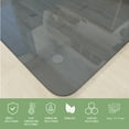 thumbnail image 6 of BEAUTYPEAK 46" x 55" Tempered Glass Office Chair Mat for Carpet or Hard Floor Protection, Gray, 6 of 6