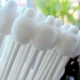 thumbnail image 6 of RAGUPEL 55/110/165/220/275 Pieces Cotton Swabs Safety Cotton Swabs With Large Tips Organic Cotton Biodegradable Gentle Baby Cotton Swabs White Paper Sticks Cotton Buds, 6 of 7