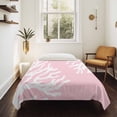 thumbnail image 4 of Coral Pink Large Tapestry for Bedroom Wall Hanging Tapestry, Coastal White Ocean Marine Nautical Beach Ceiling Backdrop Tapestries Poster Blanket Wall Decor for Teens Room Living Room Dorm 86" x 104", 4 of 8