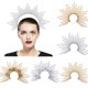 thumbnail image 2 of Lace-up Crown Hair Band Pure-color Stylish Hair Tie for Hair Fixing, 2 of 5
