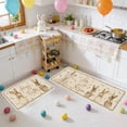 thumbnail image 4 of Crystal Velvet Easter Decor Rug, Holiday Runner Set With Skidproof Plastic Backing, for Kitchen and Hallway, Multi-color, 4 of 6