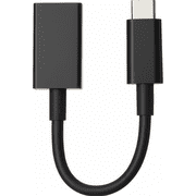 Ematic EUSC300W Type-C to USB 3.1 Female Adapter Cable Converter, Black
