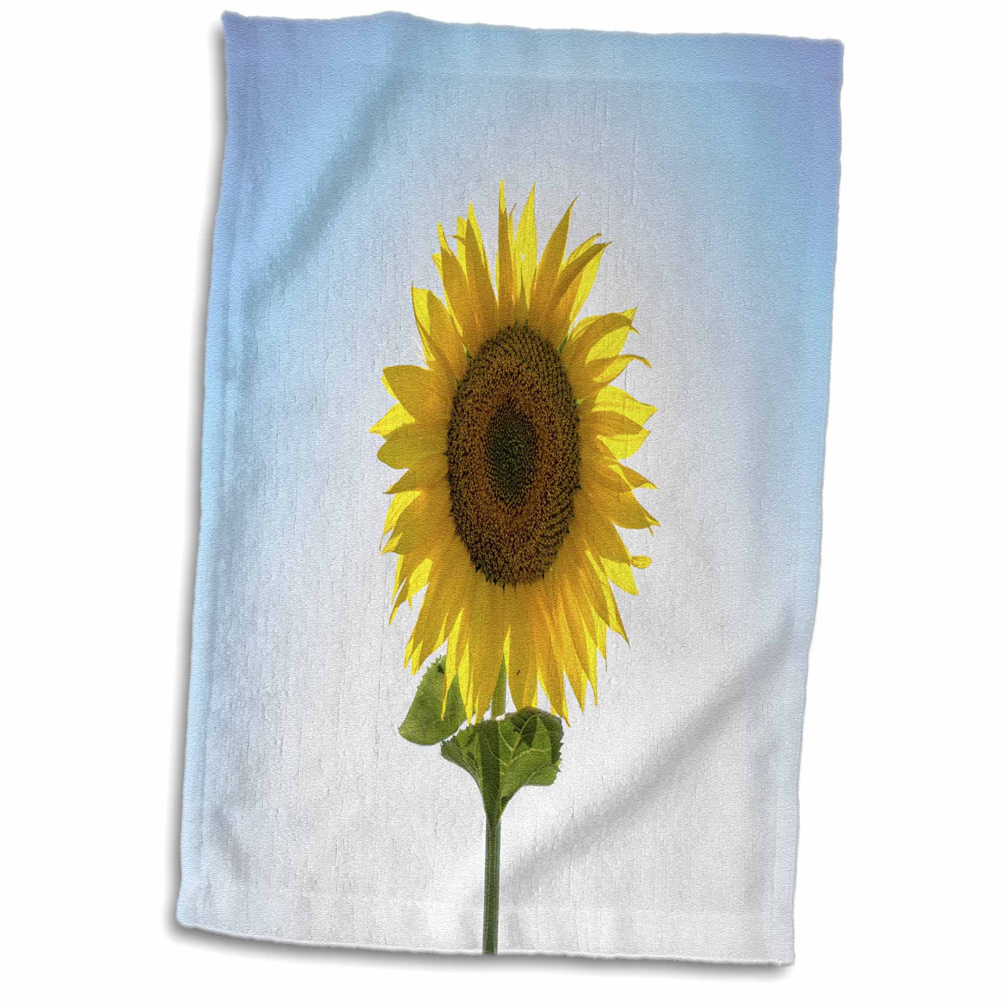 3dRose Photograph Of A Sunflower Towel, 15 by 22inch