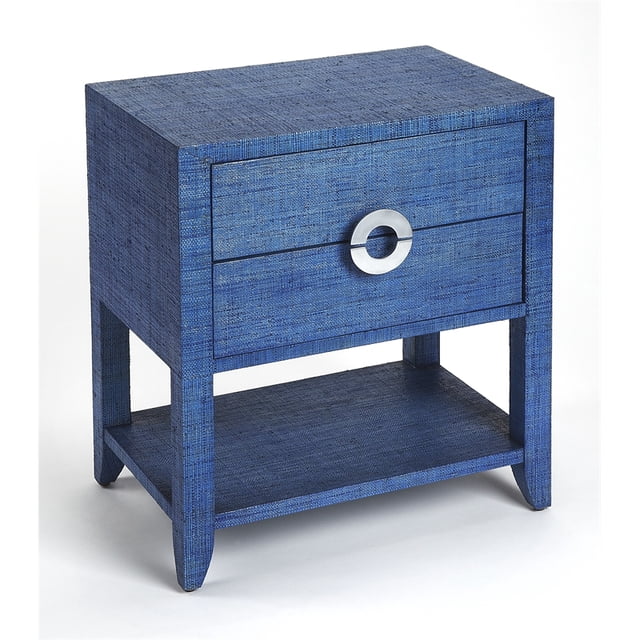Beaumont Lane Metropolitan Living Table d'Extrémité en Bois Moderne en Bleu