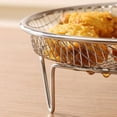 thumbnail image 4 of Round/Square Air Fryer Rack Basket Set, 1Pcs Stackable Stainless Steel Air Fryer Baskets Accessories for Roasting, Oven & Dishwasher Safe by WEIWEIGG, 4 of 6