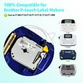 thumbnail image 2 of GREENCYCLE 2PK Compatible for Ptouch MK931 M-K931 M931 M-K931S 0.47" 12mm Black on Silver Label Maker Tape, 2 of 6