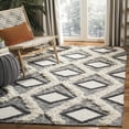 thumbnail image 2 of SAFAVIEH Kenya Lucius Abstract Area Rug, Black/Ivory, 9' x 12', 2 of 12