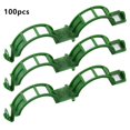 thumbnail image 2 of sunsanly 100/200/300Pcs Plant Support Clips Plastic White Green Plant Garden Clip Pepper Eggplant Fixer Tomato Clips Vine Fixing Clips Easy to Use Gardening Tool, 2 of 8