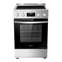 Lanbo 24 inch 2.9 CU.ft Freestanding Electric Range with Air Fry, Rotisserie and True Convection Oven