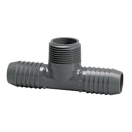 PVC Male Adapter Tee Insert x Insert x MNPT 1/2 in Pipe