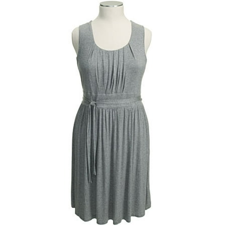 Women's Plus Pleated Jersey Dress