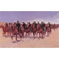thumbnail image 2 of Remington, Frederic 24x17 White Modern Wood Framed Museum Art Print Titled - Mexican Cavalry on the Move, 2 of 4
