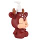 thumbnail image 2 of Dispensador de champú con botella de emulsión vacía de dibujos animados para niños, adorable contenedor de líquidos multifuncional (Ciervo marrón, 300 ml), 2 of 7