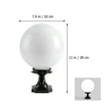 thumbnail image 2 of Mobutofu Post Mount Globe Light Fixture Durable Outdoor Pillar Light With Mount Base Weather, 2 of 8
