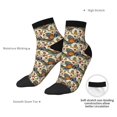 thumbnail image 6 of Fuzoiu Multi-Colored Roosters Print Adult Socks, Crew Moisture-wicking Socks, Unisex Cushion Crew Socks,Casual Sports Ankle Socks, 6 of 7