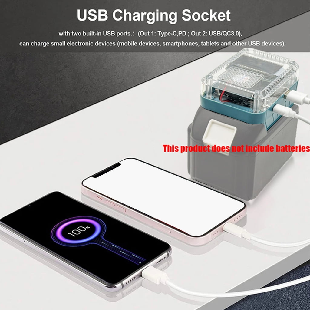 Tizuqe USB C Enable High Efficiency Charger Conversion Adapters for Lithiums Batteries with 140W Rapid Charging Capability