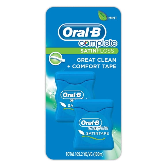 Oral‑B Complete Satin Mint Dental Floss, 2 Pack