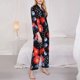thumbnail image 3 of Balery Variety Of Fruits And Berries Conjunto de Pijama con Estampado para Mujer, Conjunto de Dos Piezas con Manga Larga, Ropa de Dormir Suave con Bolsillos, Pijamas Cómodos-Large, 3 of 7