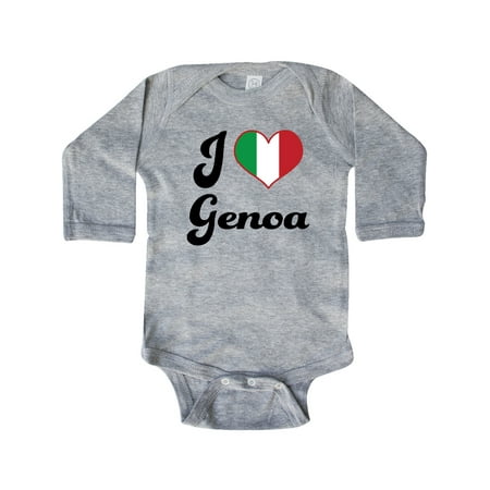 

Inktastic Genoa Italy Vacation Gift Baby Boy or Baby Girl Long Sleeve Bodysuit