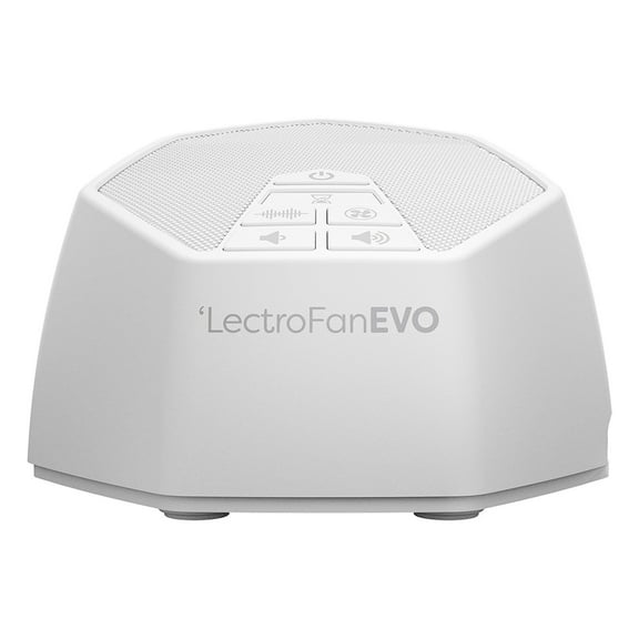 Adaptive Sound Technologies LectroFan EVO White Noise Machine - Compact Sleep Sound Machine for Bedroom, Travel, Study & More - 22 Non-Looping Fan, White & Ocean Noise Variations - White