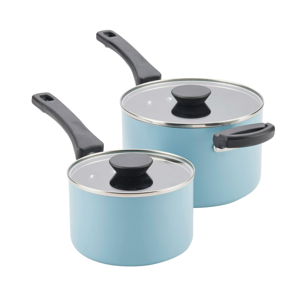 Farberware 4Piece Neat Nest Space Saving Aluminum Nonstick Saucepan