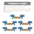 thumbnail image 5 of Supvox 5Pcs Brass Grounding Bus Bar Terminal Block 6 Positions for Home Electrical Distribution, 5 of 5
