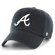 thumbnail image 1 of '47 Mlb Gorra ajustable de limpieza en blanco y negro para adulto, talla única (Atlanta Braves, negro y blanco), 1 of 1